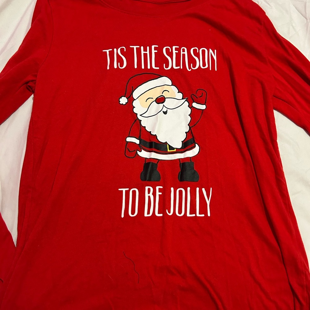 Red Santa Long Sleeve Shirt